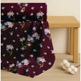 thumbnail image 4 of Soimoi Cotton Poplin Fabric Leaves & Periwinkle Floral Print Fabric by the Yard 42 Inch Wide, 4 of 7
