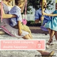 thumbnail image 4 of KINSPORY Outdoor Playground Swing Seat Set with 66-Inch Coated Chain, Sensory Swing, Snap Hooks, Hanging Straps, 4 of 6