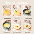thumbnail image 5 of HCBY 2-in-1 Mini Kitchen Whisk Spatula Combo, 8.7in Multifunctional Manual Egg Beater, Black Plastic Stirrer for Baking Sauces Marinades, 5 of 5