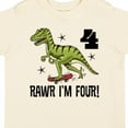 thumbnail image 4 of Inktastic 4th Birthday Party Dinosaur 4 Year Old Boys Toddler T-Shirt, 4 of 5