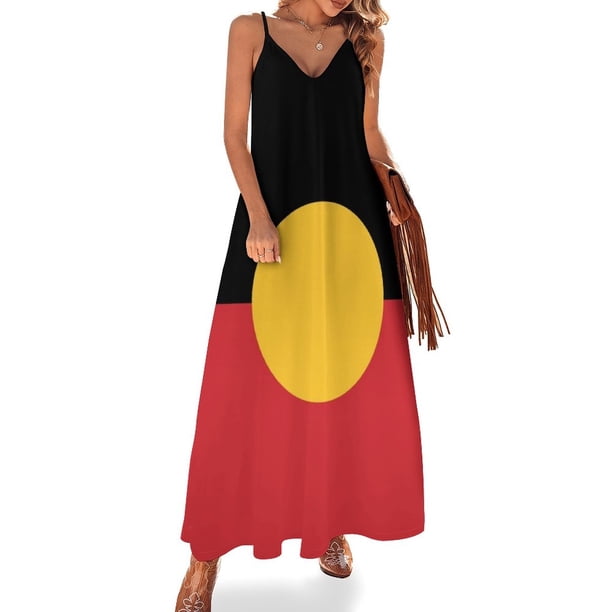 Nuevo vestido sin mangas con bandera aborigen n.° 5, vestido de fiesta de lujo para mujer, vestidos elegantes para boda