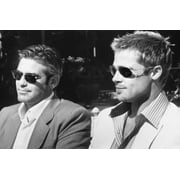 George Clooney Brad Pitt Ocean's Eleven wearing sunglasses looking cool 24X36 Poster