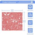 thumbnail image 5 of GZHJMY Happy Valentine's Day Cotton Washcloths Set of 4, 12"x12" Super Soft Absorbent Wash Cloths Bathroom Face Cloths Fingertip Towels for Gym Hotel and Spa, 5 of 7