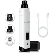 PATPET Professional 2-Speed Electric Rechargeable Pet Nail Trimmer Painless Paws Grooming  ,with Protective Sleeve