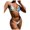Blue, variant on Hinvhai Womens swimsuits clearance,Women Bandeau Bandage Bikini Set Push-Up Brazilian Swimwear Beachwear Swimsuit Blue L(L)