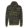 thumbnail image 3 of Burnside B8615 Mens Enzyme Washed French Terry Camo Print Full Zip Hoodie 240 Gsm-Green Camo-2XL, 3 of 5