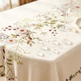 thumbnail image 4 of SLYNSHome French Floral Tablecloth, Waterproof Scratch Resistant Wipe Clean Table Cover,Rectangular Dining Decor For Kitchen Tea Table Indoor Home Decor, 4 of 7