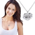 thumbnail image 4 of Carta Miembros de la familia Collar de corazón de diamante completo Accesorios de moda para mujer Wmkox8yi  sjalhkljlk1120, 4 of 5