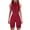 Wine, variant on Clearance! Ohufall Jumpsuits for Women, High Neck Zipper Jumpsuit Solid Color Jumpsuit Shorts Tight Jumpsuit Overalls Women, Rompers for Women, Onesie for Women Clearance