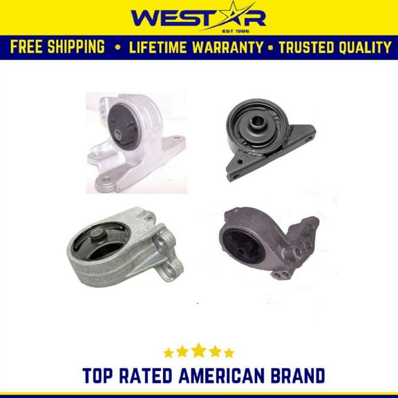 Engine & Trans Mount Set Compatible for 2001-2005 Dodge Stratus 3.0L Auto Replaces 9187 9384 9501
