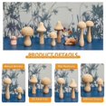 thumbnail image 5 of 10 Pieces Big Sizes Unfinished Wooden Mushroom Unpainted Wooden Mushroom for Arts and Crafts Projec, 5 of 5