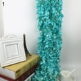 thumbnail image 2 of Yesbay Artificial Flower Hanging Garland Plant Floral Vine Wedding Party Home Decor,Blue, 2 of 8