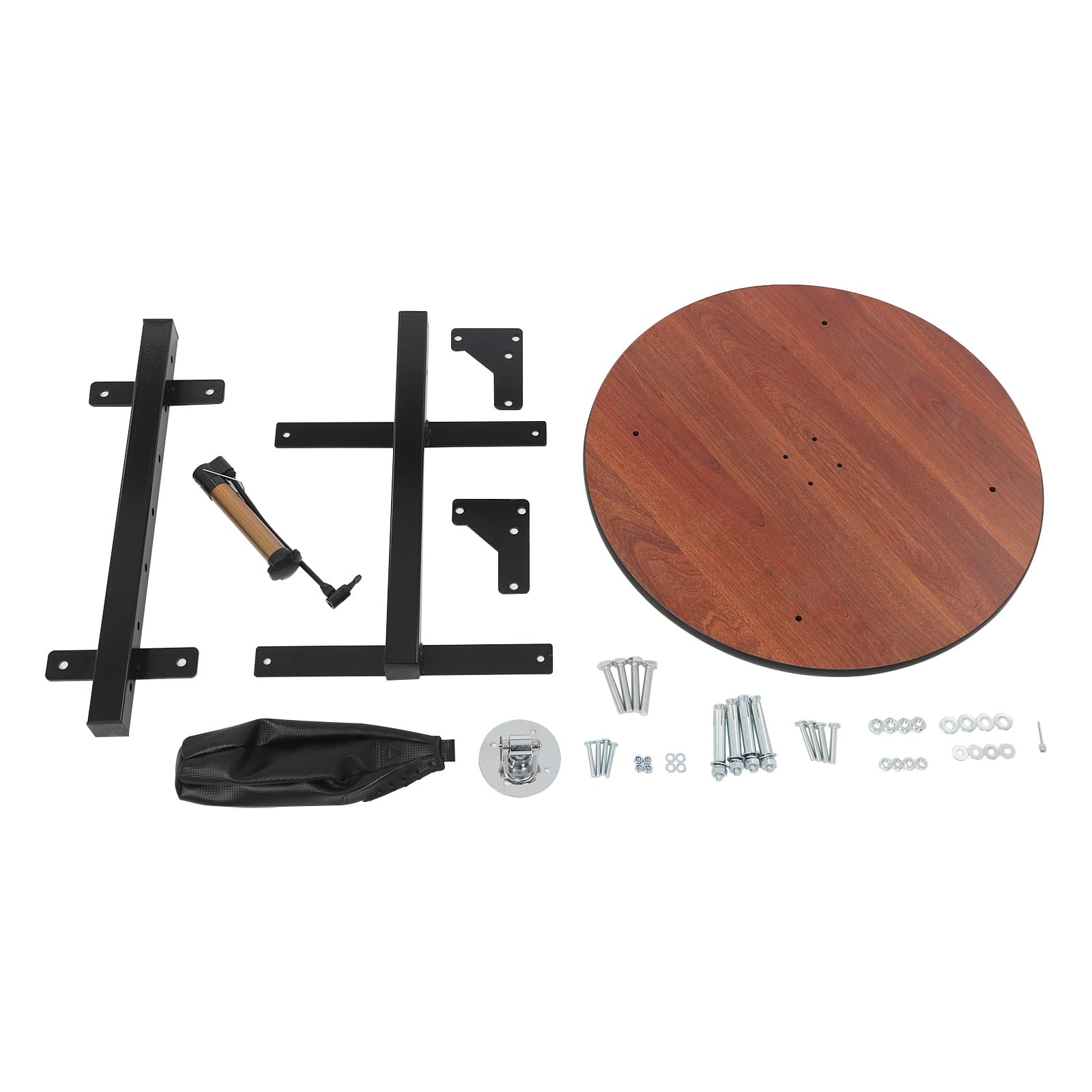 Wall-mounted Speed Bag Platform Kit, Heavy Duty Boxing Training Equipment Pump Steel, Wood, and PU Log Color Adjustable Height 30cm/11.81in