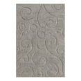 thumbnail image 3 of Unique Loom Floral Shag Collection Area Rug - Carved (4' 1" x 6' 1" Rectangle Light Gray), 3 of 7