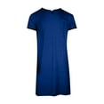 thumbnail image 3 of Awdenio Shirts for Men hort Sleeve Nightgown Soft Loose Sleepwear Lightweight Nightwear Comfy Henley Sleep Shirt, 3 of 5