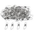 thumbnail image 1 of Conectores de Señuelo de Pesca 100 Uds Cola Broches de Presión 2.5x0.7cm Snap de seguridad de pesca, 1 of 8