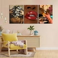 thumbnail image 4 of Black Girl Canvas Wall Art Set of 3 Pink African American Black Woman Wall Decor Fashion Abstract Black women Aesthetic Poster Prints for Living Room Bedroom Bathroom 12x16in d, 4 of 7