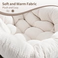 thumbnail image 4 of Comfortable Outdoor Rattan Rocking Chair with Padded Cushion Ideal for Front Porch, Living Room, Patio or Garden Perfect for Relaxation and Leisure Time Enjoyment, 4 of 10