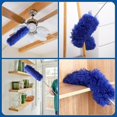 thumbnail image 2 of Dusters for Cleaning High Ceiling Fan, Microfiber Feather Duster with 30'' to 100'' Telescoping Extension Pole, Long Extendable Duster for Home Car Furniture Cobweb, 2 of 8