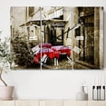 thumbnail image 2 of Designart 'Restaurant Terrace on the street' Industrial Wall Clock, 2 of 3