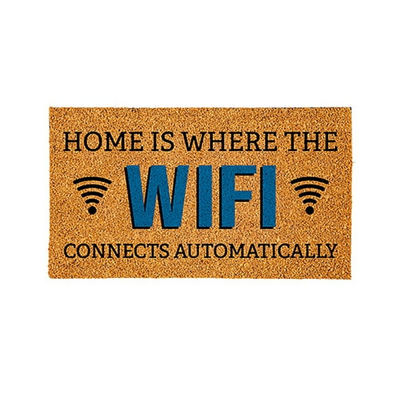 28" x 16" Nature Coir Mat, WiFi