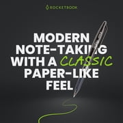 Rocketbook Smart Reusable Pro Notebook - Work and Business - Executive Size Navy Blue