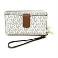 thumbnail image 2 of Michael Kors Jet Set Medium Zip Around Phone Holder Wallet Wristlet Vanilla, 2 of 6