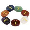 thumbnail image 1 of 7x Piedras de Bolsillo Grabadas con Cristales Egipcios de de Ankh para Familiar, 1 of 4