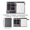 thumbnail image 3 of Aminojy Business Folder with Phone Stand - Multi-Pocket Document Organizer with Pen Holder & Card Slots - PU Leather Portfolio for Office Meetings & Gifts, 3 of 6