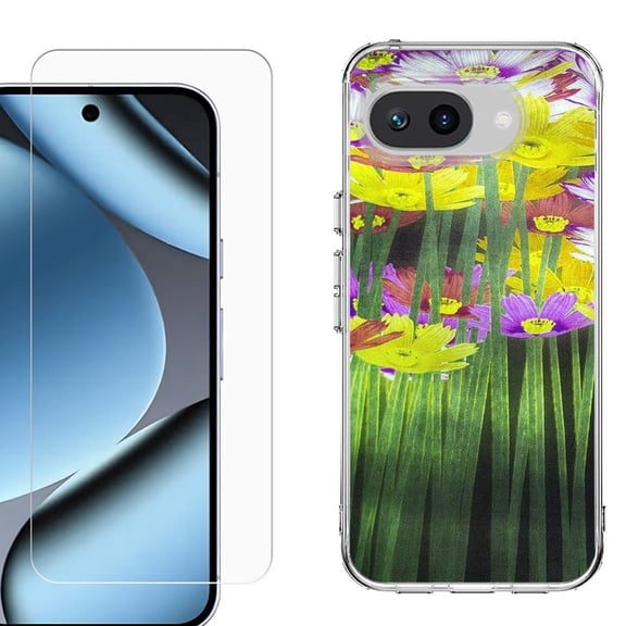 ShockProof Phone Case for Google Pixel 10a, with Screen Protector, by OneToughShield - Dream Flower