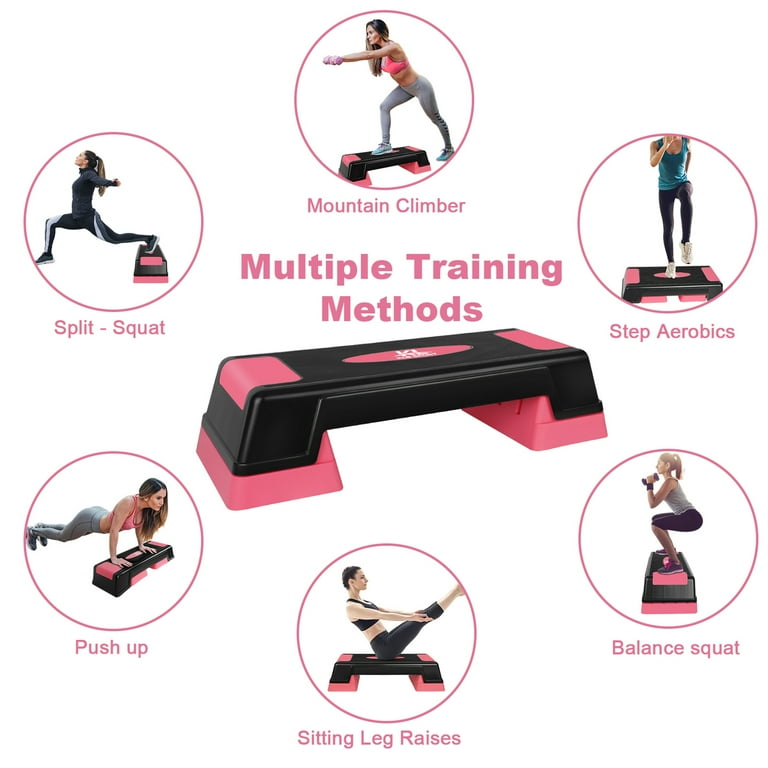 Exercise step bench with adjustable legs sales