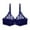 22-Blue, variant on YWDJ Push up Bras for Women Lounge Bras Underwire Comfortable Bras Adjustable Straps Full Coverage See Through Bras Padded Lace Bras Wrap Sleep Bras Blue XL
