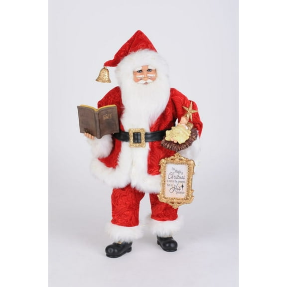 Karen Didion Originals Baby Jesus Santa Figurine, 19 Inches