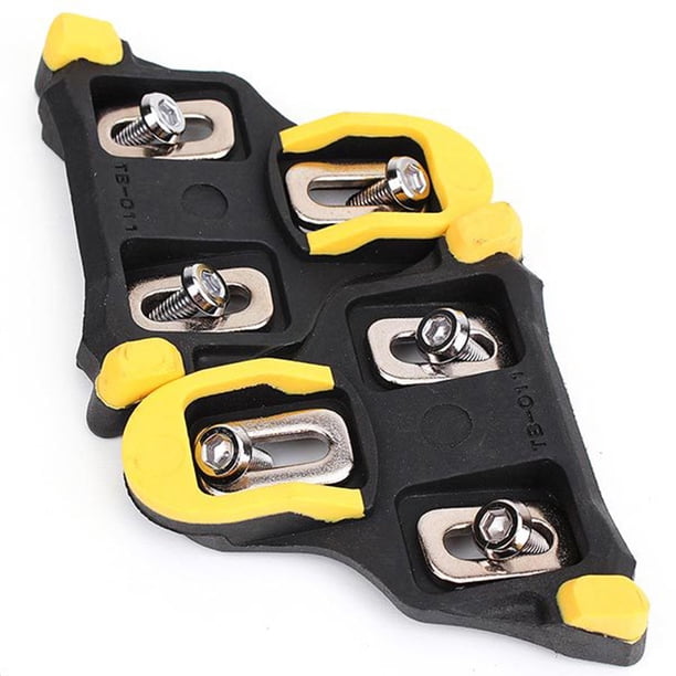 Sywqhk Calas para bicicleta de carretera, juego de calas para zapatos de ciclismo para pedales autoblocantes (amarillo) Sywqhk Alta Calidad