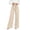 Beige, variant on Womens Tie Waist Wide Leg Pants with Pockets High Waisted Loose Fit Casual Work Long Pants