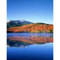 thumbnail image 2 of Talbot Frank, Christopher 20x24 White Modern Wood Framed Museum Art Print Titled - NY, Snowy Algonquin Peak and Heart Lake in fall, 2 of 4
