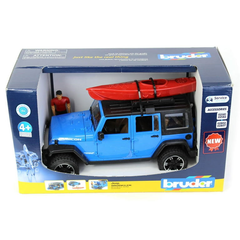 Bruder 1/16 Jeep Wrangler Rubicon Unlimited with Kayak and