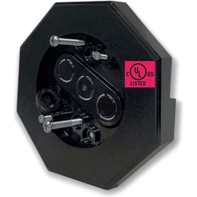 Bloque de montaje iMBAPrice 8141-BK negro, resistente a la intemperie, UL