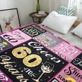thumbnail image 2 of DAJU 60th Birthday Gifts for Women Happy 60th Birthday Gift Ideas for Her 60th Birthday Blanket for Women for 60 Year Old Woman Birthday Gifts for Women 60th Birthday Blanket (30*40inch), 2 of 6