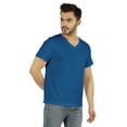 thumbnail image 3 of Inkmeso T-Shirt de Base à Col en V pour Homme, Manches Courtes, Uni, Coupe Régulière, en Coton, 3 of 7