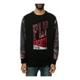 thumbnail image 2 of Fly Society Mens The Geo Crewneck Sweatshirt, Black, Medium, 2 of 2