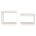 thumbnail image 2 of vidaXL Nesting Coffee Tables 2 pcs White Solid Wood Pine, 2 of 5
