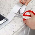 thumbnail image 4 of Aluminum Foil Tape, Sealing Strip, Self-adhesive Waterproof Repair Pipe Tape Is Suitable for Sealing The Edge and Wall of The Kitchen Sink In The Bathtub Bathroom Shower Toilet (4.8 Cm X 81.9 Cm), 4 of 5