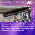 thumbnail image 4 of 1.25" Vacuum Floor Brush Attachment – 10” Wide with Two Adapters for 1.375" & 1.5" Compatibility Fits Shop Vac, Shark, Hoover, Eureka, and More Vacuum Cleaners for Hard Floors & Carpets, 4 of 7