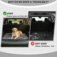 thumbnail image 4 of COEQINE Universal Car Trunk Mat All Weather Cargo Liner Floor Mat with Non-Slip Backing Scratch-proof Pet Cargo Mat Suitable for Most Car Models, Camo Camouflage Green Gray, 4 of 7