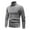Gray, variant on ohmzyzo Mens Fleece Lined Knit Sweaters Quarter Zipper Stand Collar Sweater Long Sleeve Winter Warm Pullover Tops Coffee 3XL