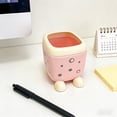 thumbnail image 5 of Cute Animal Shaped Pen Holder, Plastic Desktop Organizer for Stationery, Compact Storage Box for Office Desk Decor, 5 of 6