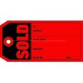 thumbnail image 2 of Box Partners G26010 4.75 x 2.38 in. Sold Retail Tags, Red & Black - Case of 500, 2 of 3