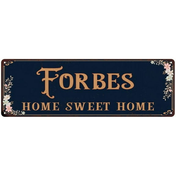 FORBES Home Sweet Home Victorian Look Gift 6x18 Metal Sign 206180046620