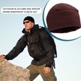 thumbnail image 3 of Cooling Skull Caps Climbing Assorted Colors Fashion Long-time Service Fleece Hat Cycling Accessories Winter Breathable Beanie Coffee, 3 of 6